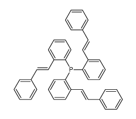 Tris<2-(trans-2-phenylethenyl)phenyl>phosphan Structure