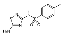 Benzenesulfonamide, N-(5-amino-1,2,4-thiadiazol-3-yl)-4-methyl Structure