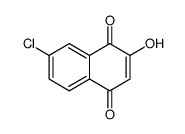 1,4-Naphthalenedione, 7-chloro-2-hydroxy结构式