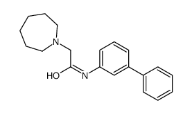 2-(azepan-1-yl)-N-(3-phenylphenyl)acetamide结构式