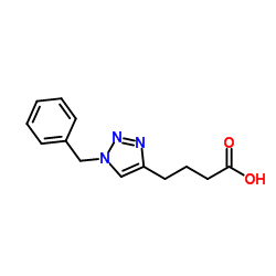 4-(1-Benzyl-1H-1,2,3-triazol-4-yl)butanoic acid Structure