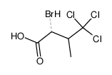 (+/-)-2-Bromo-3-methyl-4,4,4-trichlorobutanoic Acid Structure