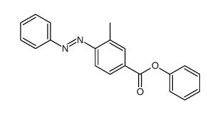 phenyl 3-methyl-4-phenyldiazenylbenzoate结构式