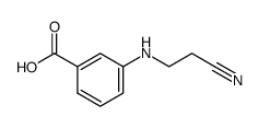 Benzoic acid, 3-[(2-cyanoethyl)amino]- (9CI) Structure