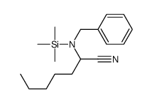2-[benzyl(trimethylsilyl)amino]heptanenitrile Structure