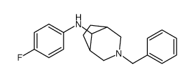 3-benzyl-N-(4-fluorophenyl)-3-azabicyclo[3.2.1]octan-8-amine结构式