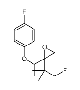 2-(1-fluoro-2-methylpropan-2-yl)-2-[1-(4-fluorophenoxy)ethyl]oxirane结构式