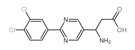3-amino-3-[2-(3,4-dichlorophenyl)pyrimidin-5-yl]propanoic acid Structure