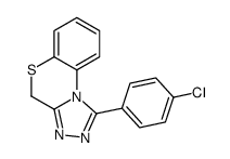 1-(4-chlorophenyl)-4H-[1,2,4]triazolo[3,4-c][1,4]benzothiazine结构式