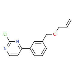 4-[3-[(Allyloxy)methyl]phenyl]-2-chloropyrimidine structure