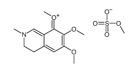 3,4-dihydro-6,7,8-trimethoxy-2-methylisoquinolinium methyl sulphate结构式