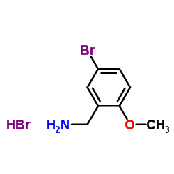 1-(5-Bromo-2-methoxyphenyl)methanamine hydrobromide (1:1) Structure