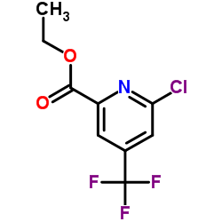 Ethyl 6-chloro-4-(trifluoromethyl)-2-pyridinecarboxylate Structure