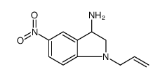 1H-Indol-3-amine, 2,3-dihydro-5-nitro-1-(2-propen-1-yl)结构式