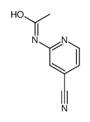 N-(4-cyanopyridin-2-yl)acetamide结构式