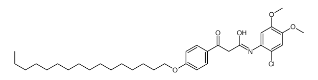 N-(2-chloro-4,5-dimethoxyphenyl)-3-[p-(hexadecyloxy)phenyl]-3-oxopropionamide picture