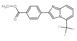 4-(5-Trifluoromethyl-imidazo[1,2-a]pyridin-2-yl)-benzoic acid methyl ester Structure