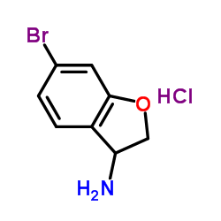 6-Bromo-2,3-dihydrobenzofuran-3-amine hydrochloride Structure