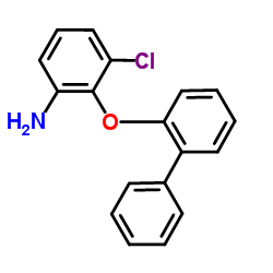 2-(2-Biphenylyloxy)-3-chloroaniline Structure