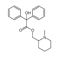 N-甲基哌啶基-2-甲基苯甲酸酯结构式