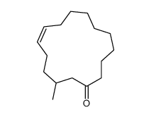 (6E)-3-methylcyclopentadec-6-en-1-one结构式
