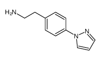 2-[4-(1H-Pyrazol-1-yl)phenyl]ethanamine结构式