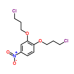 1,2-Bis(3-chloropropoxy)-4-nitrobenzene Structure