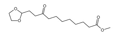 2-(10-Methoxycarbonyl-3-oxodecyl)-1,3-dioxolane Structure