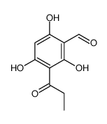 2,4,6-trihydroxy-3-propanoylbenzaldehyde结构式