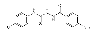 1-(4-Amino-benzoyl)-4-(4-chlor-phenyl)-thiosemicarbazid Structure