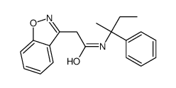 2-(1,2-benzoxazol-3-yl)-N-(2-phenylbutan-2-yl)acetamide Structure