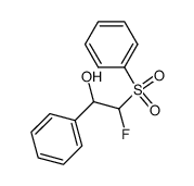 2-Benzenesulfonyl-2-fluoro-1-phenyl-ethanol Structure