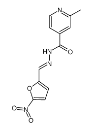 2-methyl-isonicotinic acid-(5-nitro-furfurylidenehydrazide)结构式
