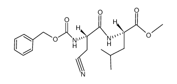 Z-L-Ala(CN)-L-Leu-OCH3 structure