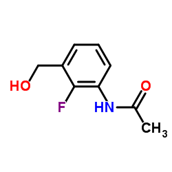 N-[2-Fluoro-3-(hydroxymethyl)phenyl]acetamide结构式