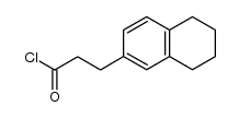 3-(5,6,7,8-tetrahydro-[2]naphthyl)-propionyl chloride Structure