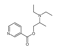 2-(diethylamino)propyl pyridine-3-carboxylate结构式