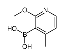 2-Methoxy-4-methylpyridine-3-boronic acid结构式
