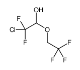2-chloro-2,2-difluoro-1-(2,2,2-trifluoroethoxy)ethanol结构式