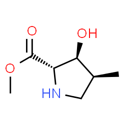 L-Proline, 3-hydroxy-4-methyl-, methyl ester, (2alpha,3beta,4beta)- (9CI) Structure