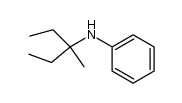 N-(1-ethyl-1-methyl-propyl)-aniline结构式