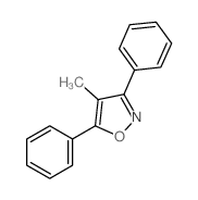 Isoxazole,4-methyl-3,5-diphenyl-结构式
