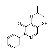 2-phenyl-4-propan-2-yloxy-5-sulfanylpyridazin-3-one Structure