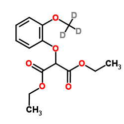 Diethyl {2-[(2H3)methyloxy]phenoxy}malonate Structure