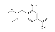 3-amino-4-(2,2-dimethoxyethyl)benzoic acid Structure