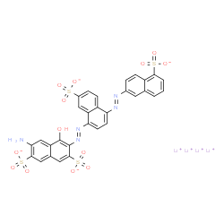 tetralithium 6-amino-4-hydroxy-3-[7-sulfonato-4-(5-sulfonato-2-naphthylazo)-1-naphthylazo]naphthalene-2,7-disulfonate Structure
