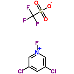 3,5-Dichloro-1-fluoropyridinium triflate structure
