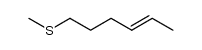 6-(methylthio)-2(Z)-hexene Structure