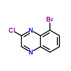 8-Bromo-2-chloroquinoxaline structure