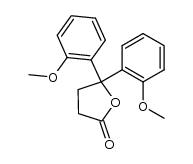 5,5-bis-(2-methoxy-phenyl)-dihydro-furan-2-one Structure